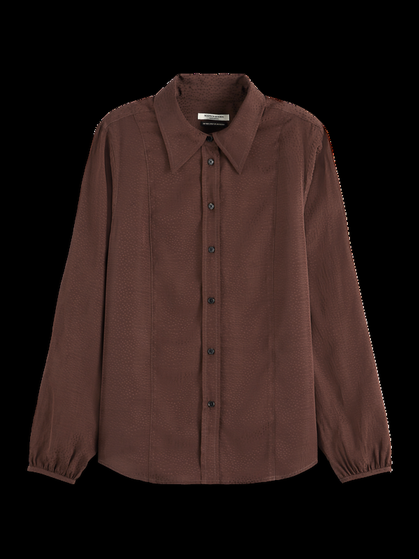 maison scotch VISCOSE JACQUARD SHIRT