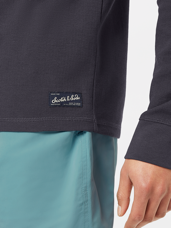 Maison Scotch Waffle Long Sleeve T-Shirt