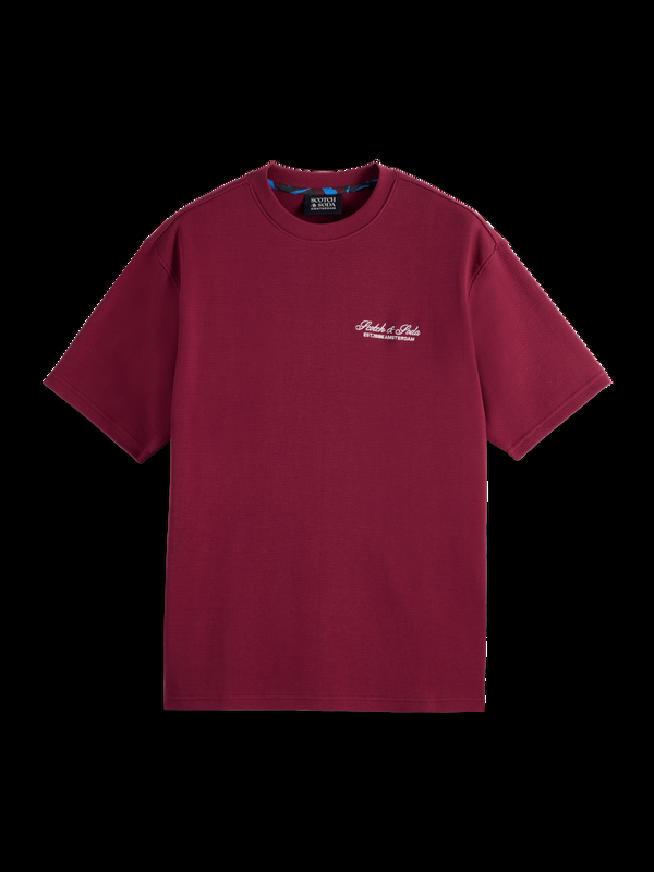 Maison Scotch Waffle Relaxed Fit T-shirt