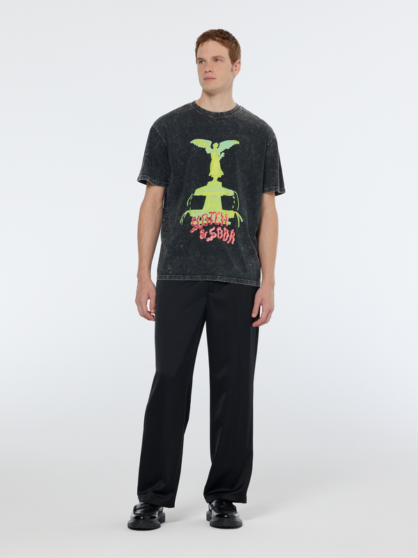 Maison Scotch Washed Artwork Relaxed Fit T-shirt