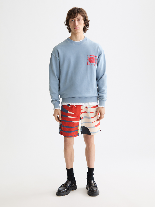 Maison Scotch Washed Artwork Sweatshirt