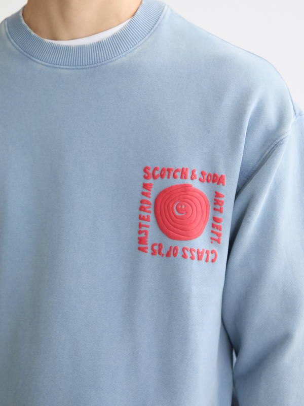 Maison Scotch Washed Artwork Sweatshirt