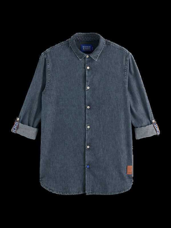 Maison Scotch WASHED BLACK DENIM SHIRT