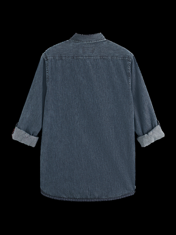 Maison Scotch WASHED BLACK DENIM SHIRT