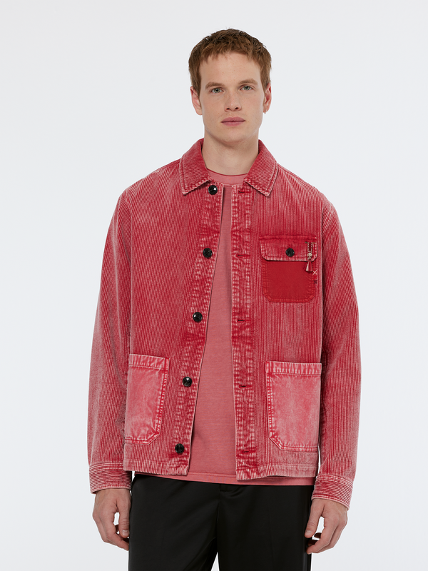 maison scotch Washed corduroy worker jacket