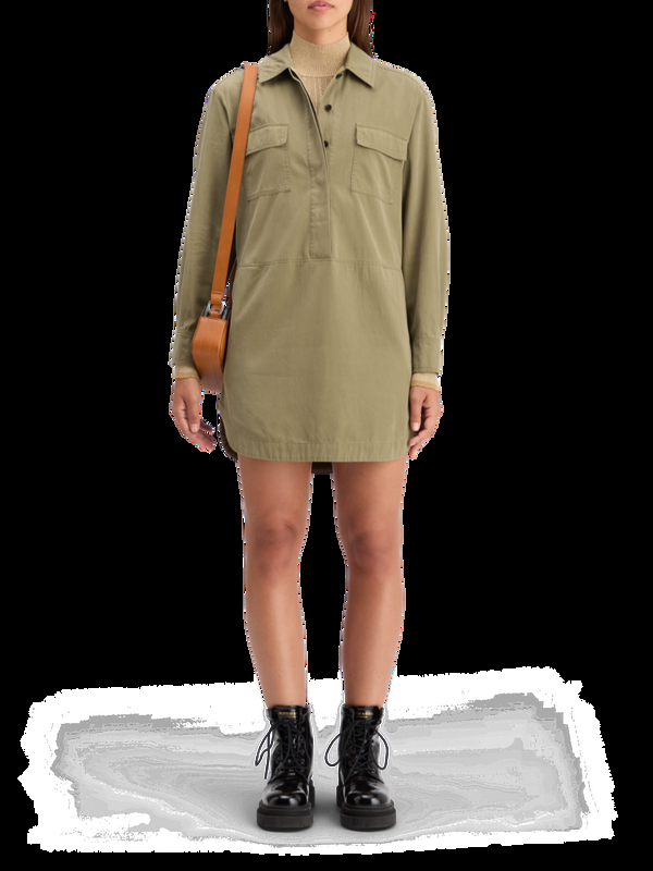 maison scotch WASHED SHIRT DRESS