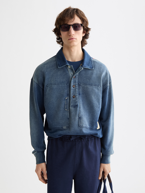 maison scotch Worked out popover sweat