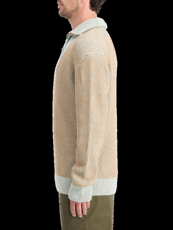 Maison Scotch ZIP TROYER ALPACA WOOL BLEND SWEATER