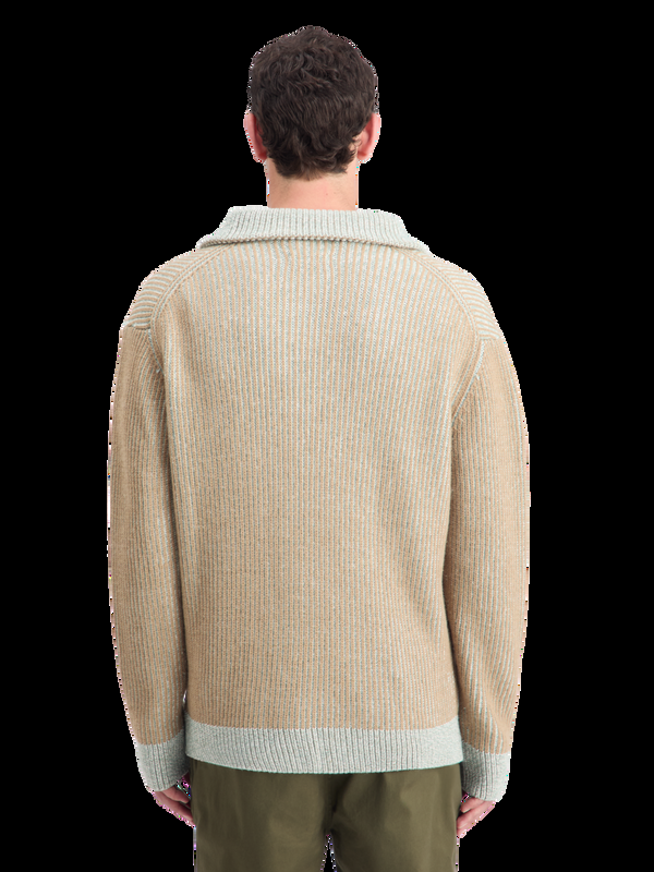 Maison Scotch ZIP TROYER ALPACA WOOL BLEND SWEATER