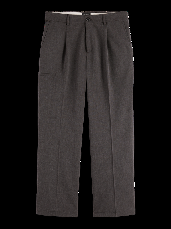 Maison Scotch Melange With Pocket Detail Wide Fit Chino