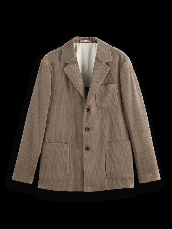 Maison Scotch Ongeconstrueerde Relaxte Corduroy Blazer Met 3 Knopen