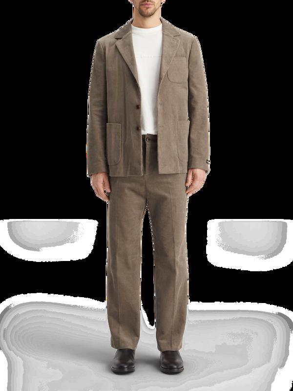 maison scotch Ongeconstrueerde relaxte corduroy blazer met 3 knopen