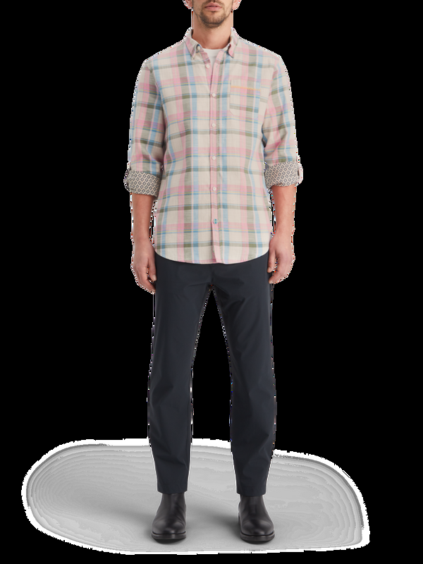 maison scotch Oproloverhemd met garenverf en ruiten maison scotch Oproloverhemd met garenverf en ruiten