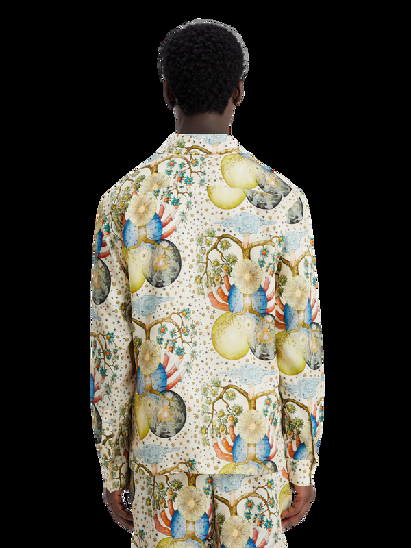 Maison Scotch Overhemd Met Print Van Embassy Of The Free Mind