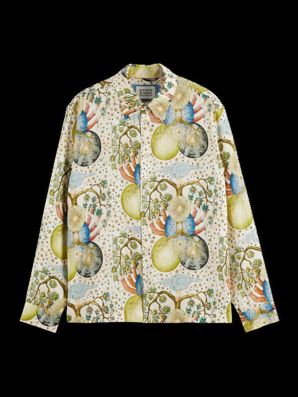 Maison Scotch Overhemd Met Print Van Embassy Of The Free Mind