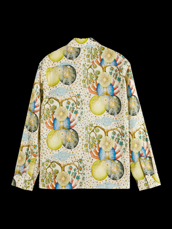 Maison Scotch Overhemd Met Print Van Embassy Of The Free Mind