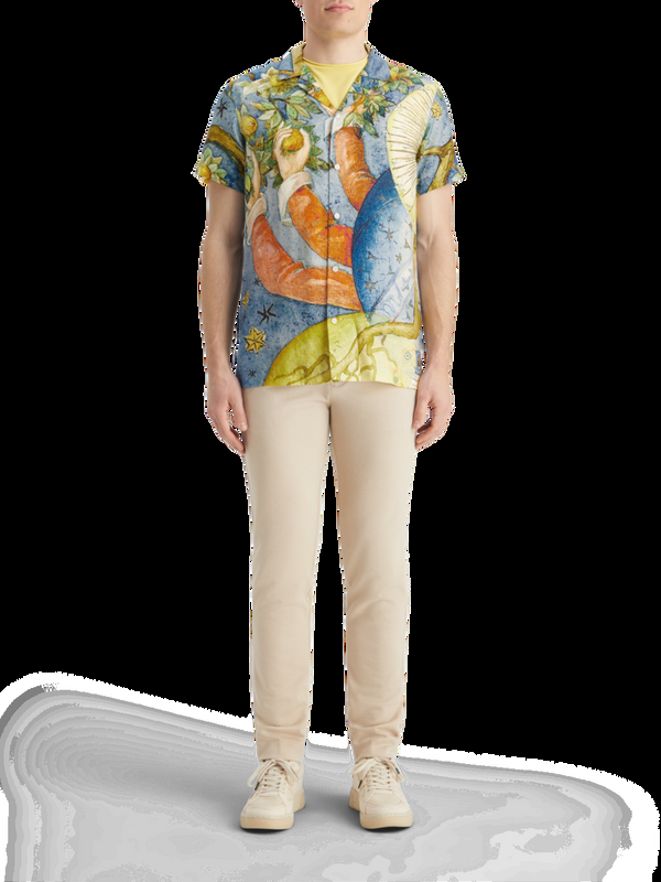 maison scotch Overhemd met print van Embassy of the Free Mind