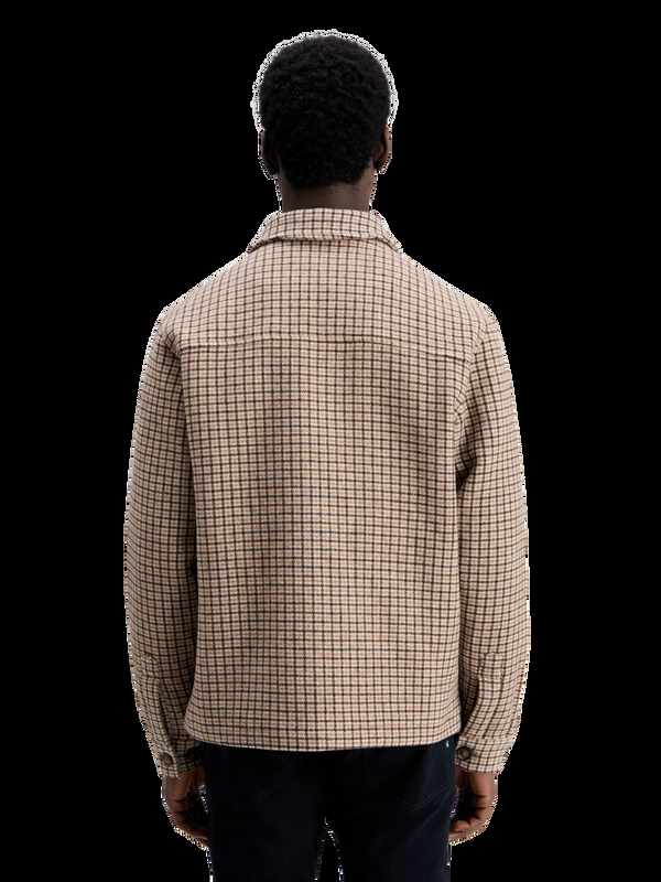 Maison Scotch Overshirt Met Ritssluiting Van Een Wolmix