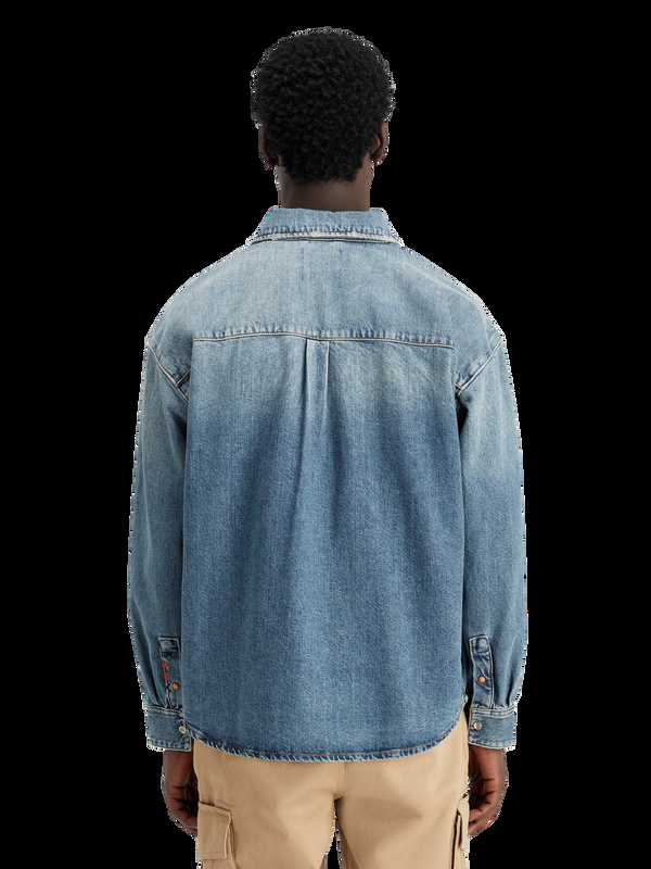 Maison Scotch Oversized Gewassen Denim Overhemd - Frisco-avonden
