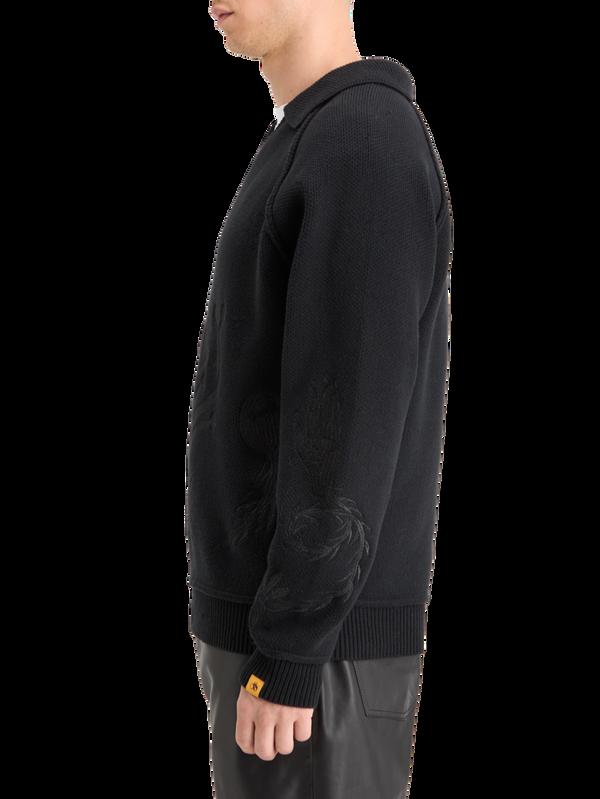 Maison Scotch POLO LONG SLEEVES DROPPED SHOULDER SWEATER