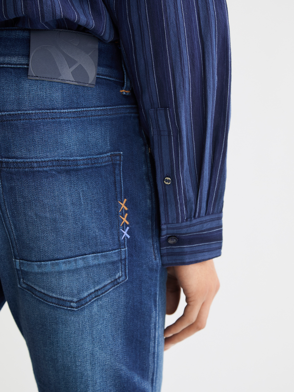 Maison Scotch Ralston Regular Slim Jeans ‚Äî Abstract Blue