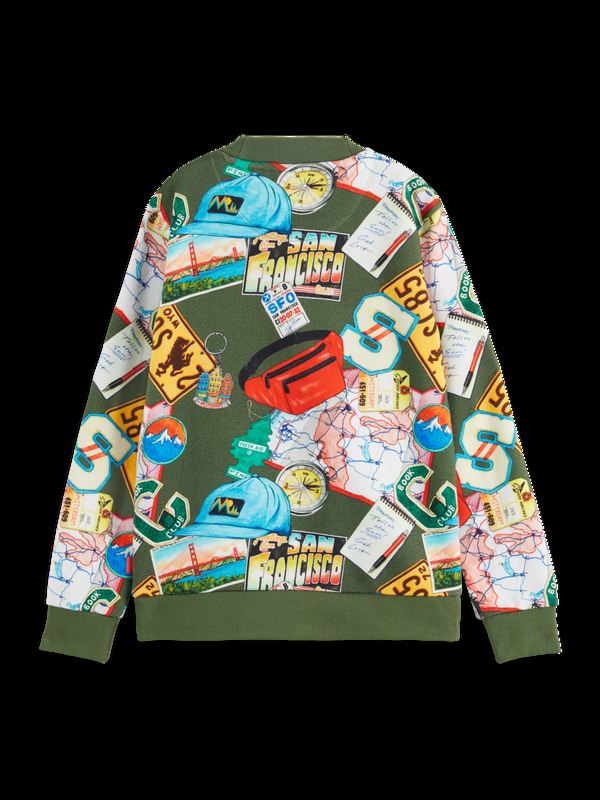 Maison Scotch REGULAR-FIT ALLOVER PRINTED SWEATSHIRT