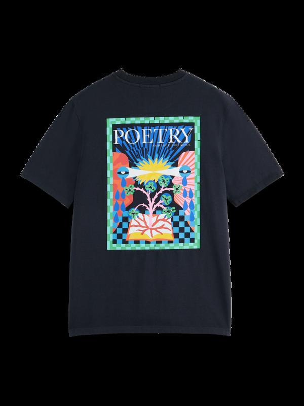 Maison Scotch REGULAR FIT FRONT BACK ARTWORK T-SHIRT