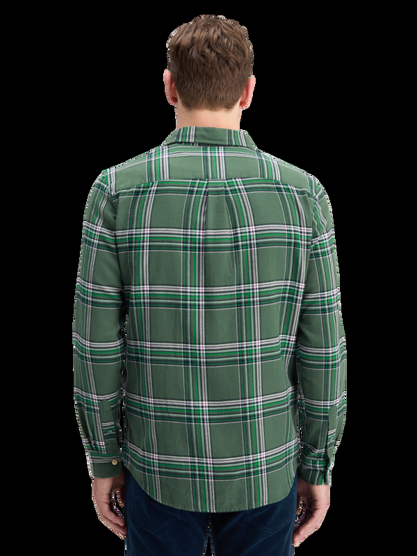 Maison Scotch REGULAR FIT MULTICOLOURED FLANNEL CHECK SHIRT