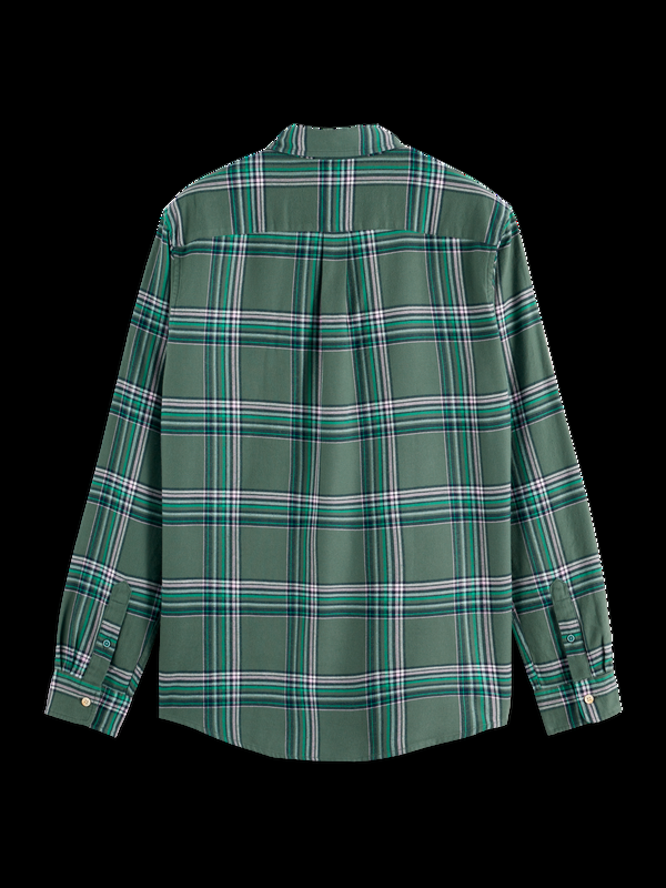 Maison Scotch REGULAR FIT MULTICOLOURED FLANNEL CHECK SHIRT