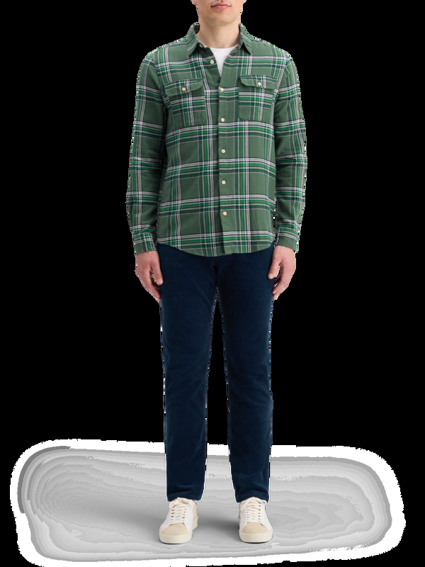 maison scotch REGULAR FIT MULTICOLOURED FLANNEL CHECK SHIRT