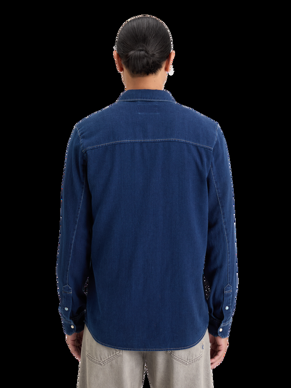 Maison Scotch REGULAR FIT PREMIUM INDIGO TWILL WASHED SHIRT