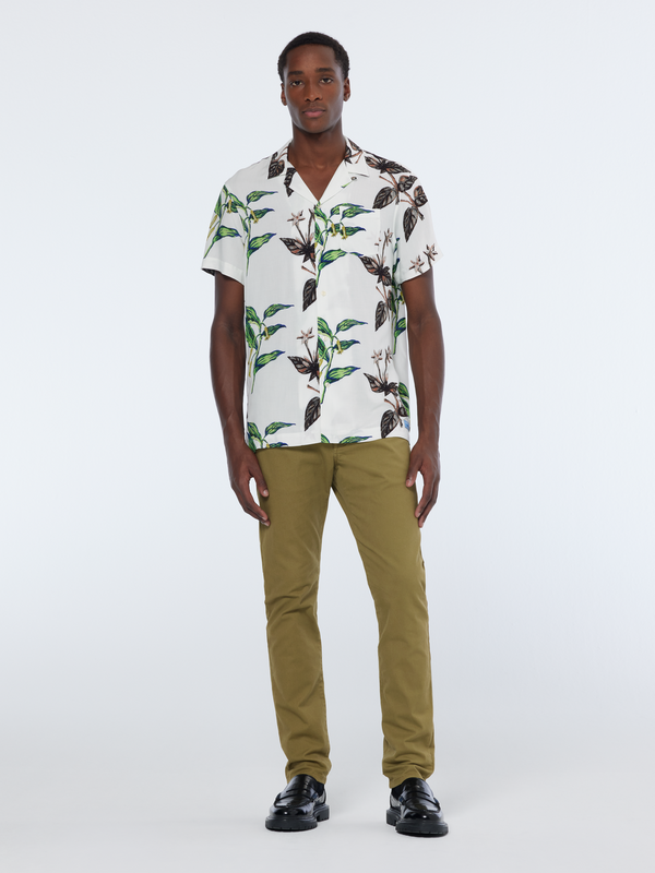 Maison Scotch Regular Fit Short Sleeve AOP Viscose Shirt