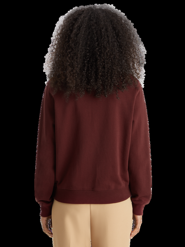 Maison Scotch Regular-fit Sweatshirt Met Artwork Op De Borst