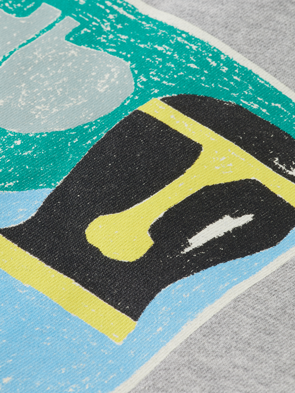 Maison Scotch RELAXED-FIT ARTWORK ZIP-THROUGH HOODIE