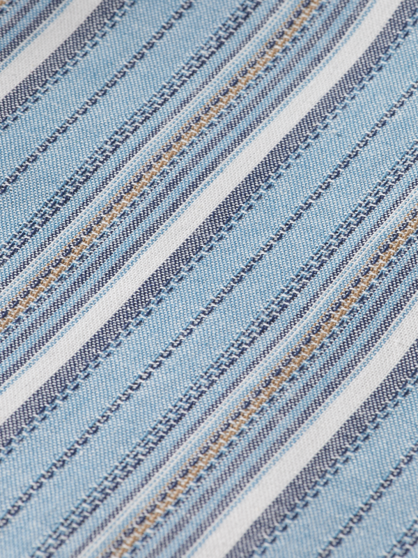 Maison Scotch Relaxed Fit Gestructureerd Overhemd Met Veelkleurige Strepen