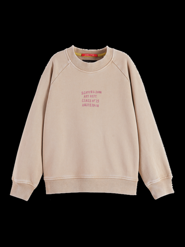 maison scotch Relaxed-fit raglan artwork sweatshirt