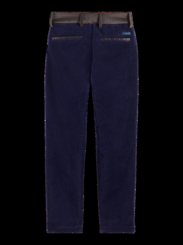 Maison Scotch RELAXED SLIM-FIT VELVET DRESSED PANTS