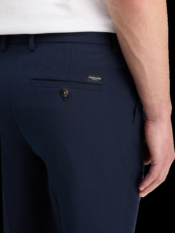 Maison Scotch RELAXED STRAIGHT FIT PLEATED WOOL BLEND CHINO