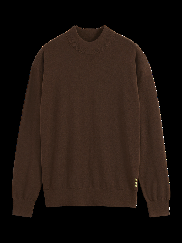 Maison Scotch Seasonal Essentials Mock Neck Pullover