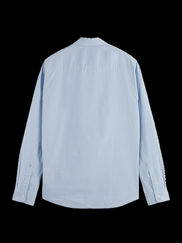 Maison Scotch Seasonal Essentials Poplin Geruit Overhemd