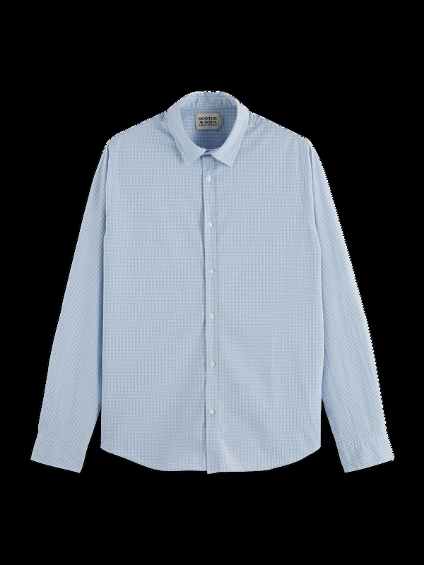 maison scotch Seasonal essentials poplin geruit overhemd