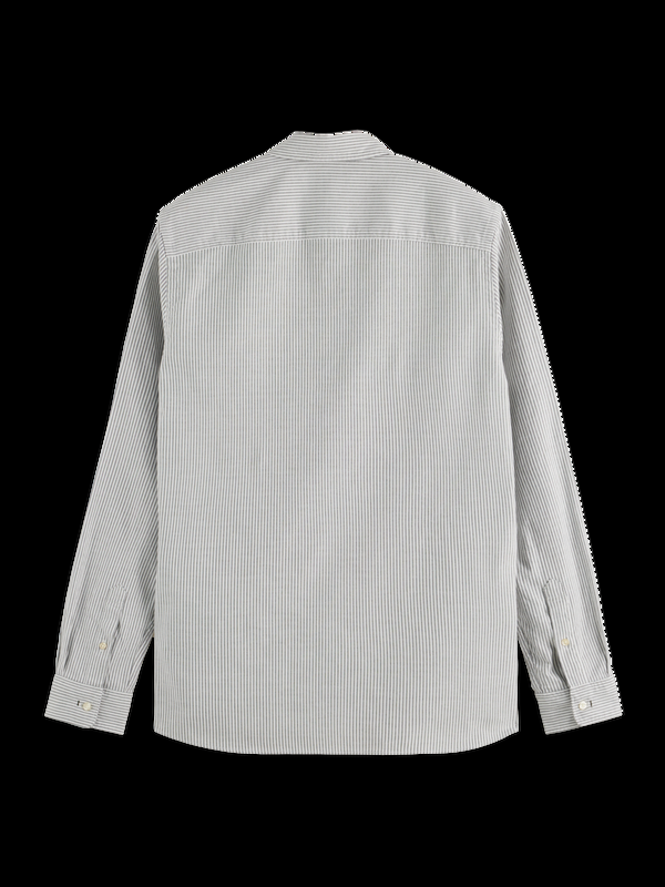 Maison Scotch Seizoensbenodigdheden Oxford Gestreept Overhemd