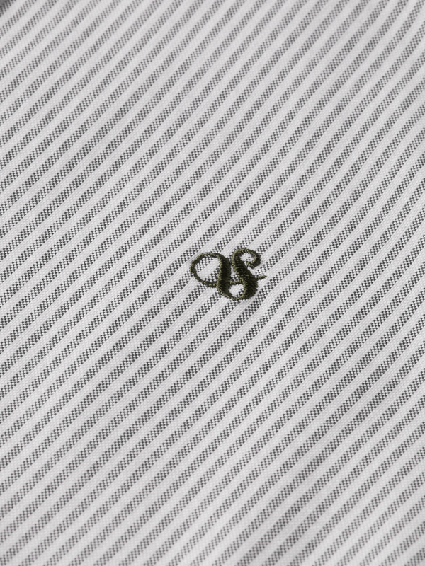 Maison Scotch Seizoensbenodigdheden Oxford Gestreept Overhemd