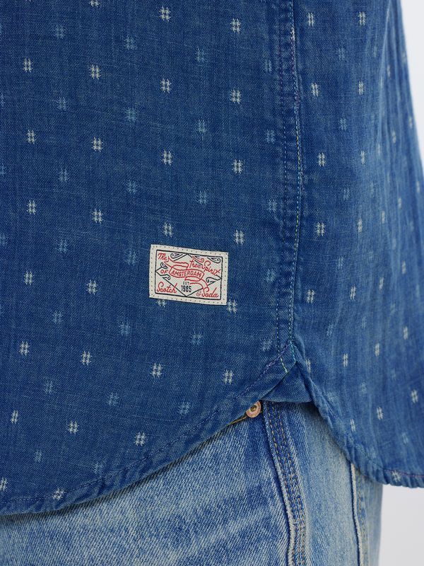 Maison Scotch Special Denim Weave With Wash Effects Shirt