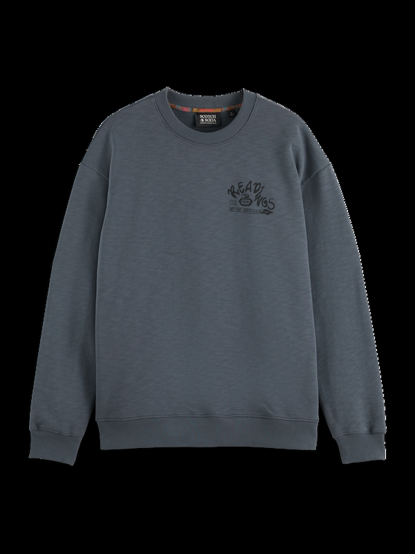 Maison Scotch Sweatshirt Met Artwork Op De Voorkant Achterkant