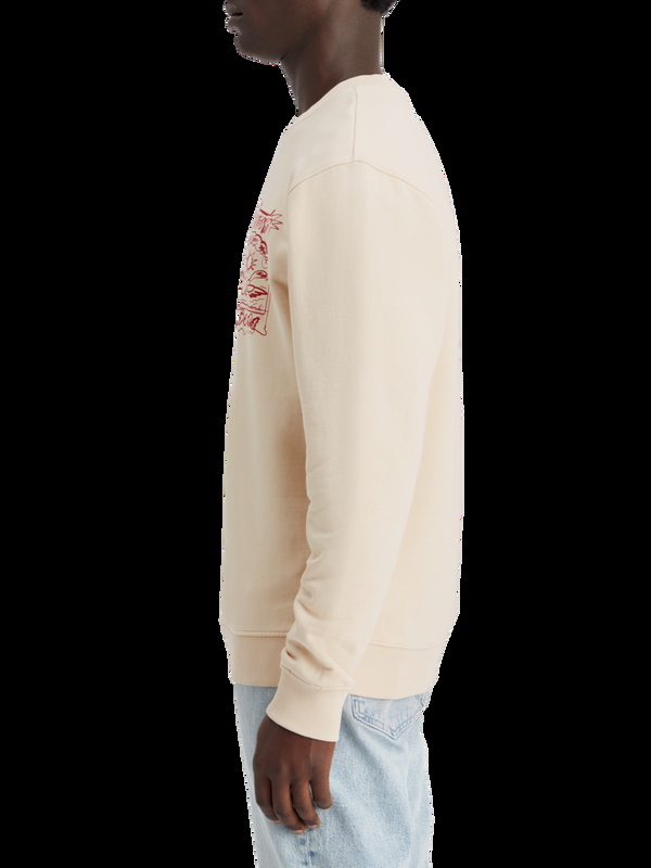 Maison Scotch Sweatshirt Met Artwork Op De Voorkant Op De Borst