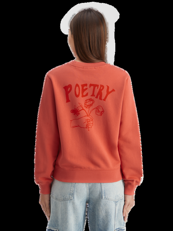 Maison Scotch Sweatshirt Met Normale Pasvorm En Artwork Op De Voor- En Achterkant