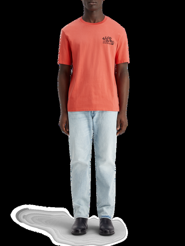 maison scotch T-shirt met artwork op de voorkant achterkant en normale pasvorm