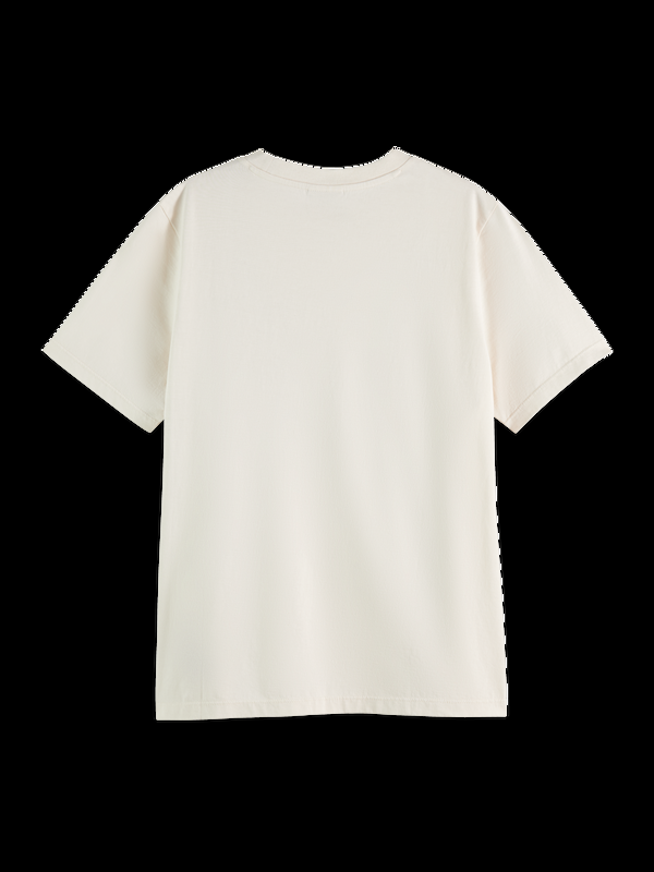 Maison Scotch T-shirt Met Normale Pasvorm En Artwork Op De Voorkant