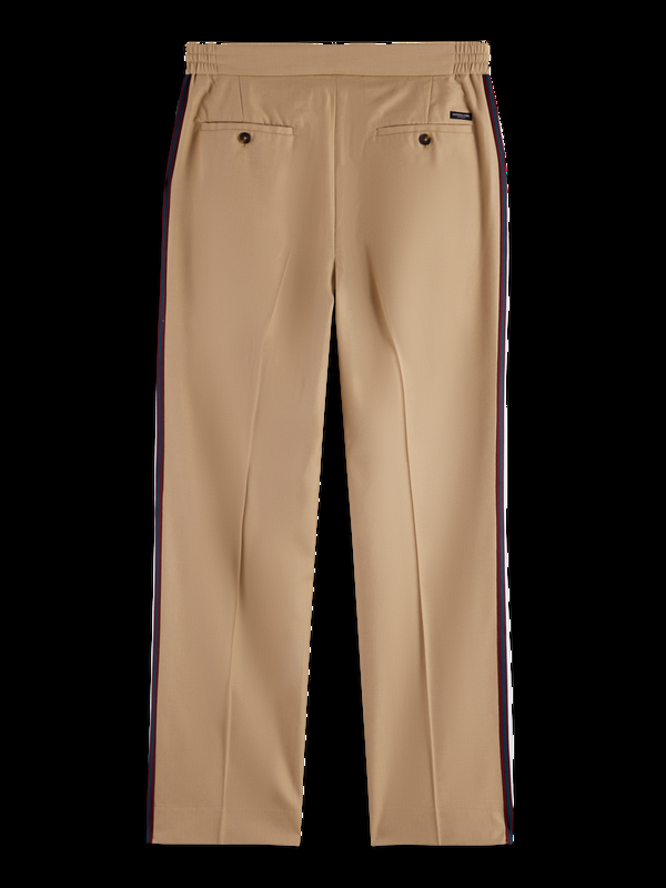 Maison Scotch Tape-trimmed Tailored Straight Fit Jogger